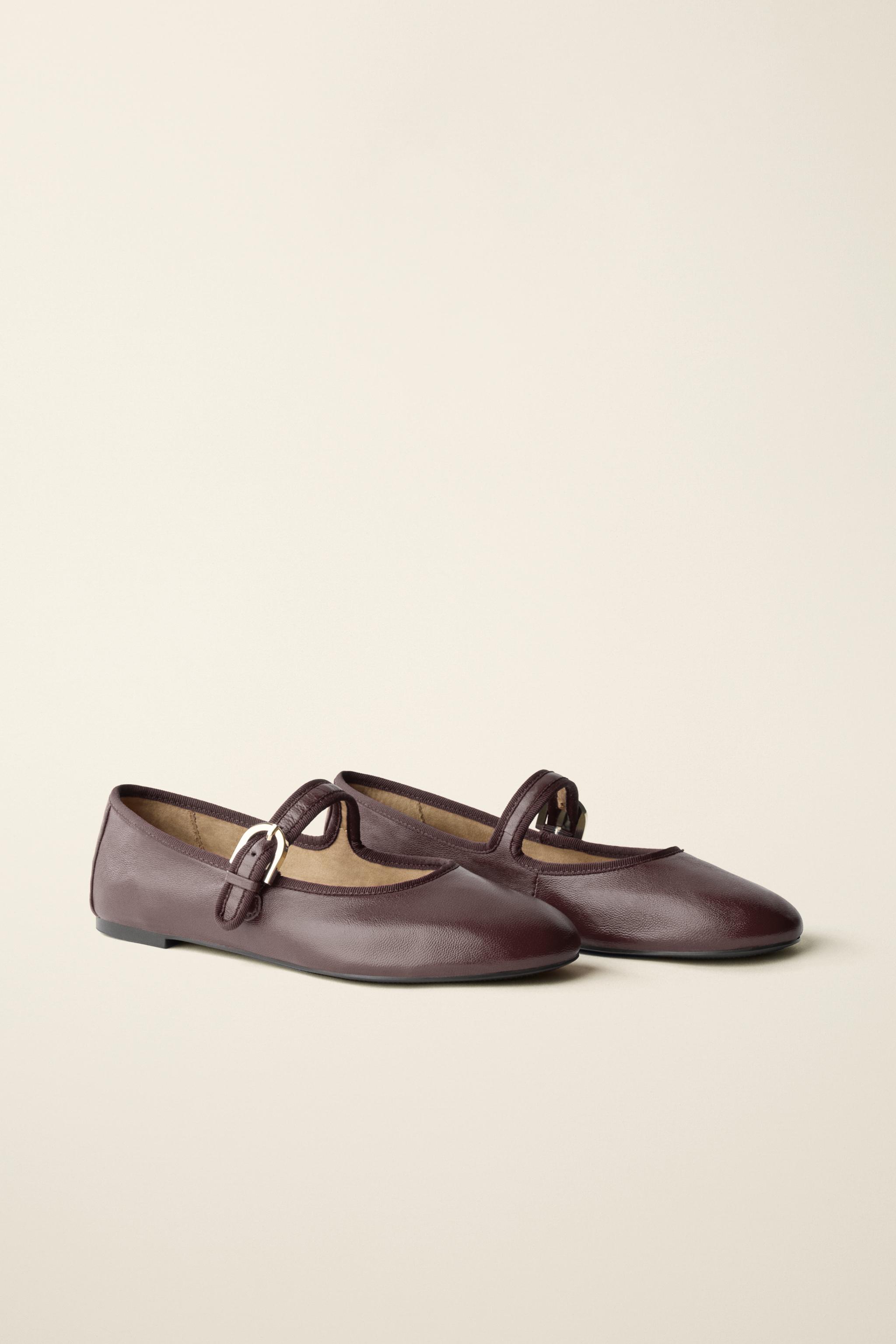 LEATHER BALLET FLATS CREATED BY CARAMEL LONDON X ZARA